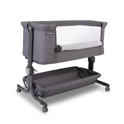 Red Kite Cozysleep Bedside Crib- Grey